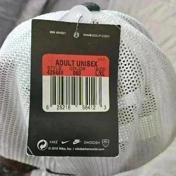 Nike Golf- Dekalb Seed Corn winged flying logo. Size L/XL. Gray & white gold - Picture 8 of 8